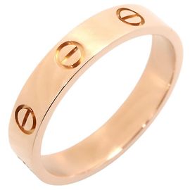 Anel Mini Love Cartier em ouro rosa 18K Rosa Dourado