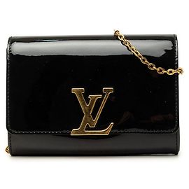 Louis Vuitton Pochette Louise PM Bolso de Hombro con Cadena Negro