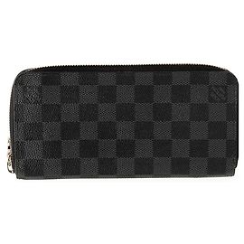 Louis Vuitton Damier Graphite Zippy Wallet Braun Schwarz Damier ebene