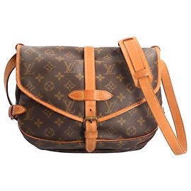 Bolsa de Ombro Louis Vuitton Saumur 30 Monogram Marrom