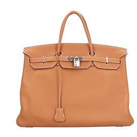 Hermès Bolsa Hermes Birkin 40 Marrom Dourado