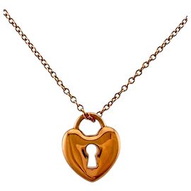 Autre Marque Tiffany & Co. Heart Lock Halskette in 18K Roségold Andere