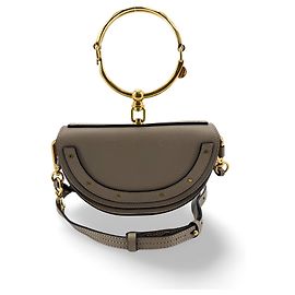 Chloé Chloe Nile Leather Small Braun