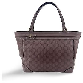 Gucci Mayfair Guccissima Leather Medium Brown