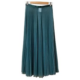 Autre Marque TOMORROWLAND Polyester Pleated Midi Skirt Green