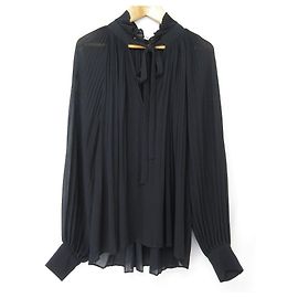 Autre Marque L'UNE Plisseebluse Blau Marineblau