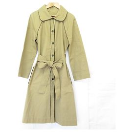 Autre Marque Casaco longo Lisette Piping Bege