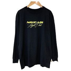 Autre Marque T-shirt à manches longues Oversized Nike Noir Vert