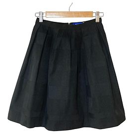 Autre Marque BLUE LABEL CRESTBRIDGE Jupe évasée Shadow Check Noir