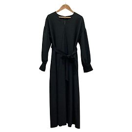 Autre Marque Robe longue Lautreamont col en V Noir