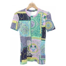 T-shirt Versace Preto Rosa Verde