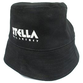 Stella Mc Cartney Stella McCartney Embroidered Bucket Hat Black