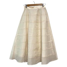 Autre Marque La boutique BonBon transparenter kreisförmiger Maxirock Weiß Aus weiß