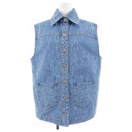 Chanel LOOK34 Weste Blau