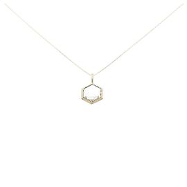 Autre Marque Soei Quartz Necklace Golden