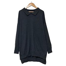 Autre Marque mizuiroind Maille Oversize à Col Marron