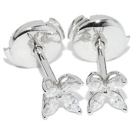 Brincos Tiffany & Co. Victoria Pt950 Diamond Prata
