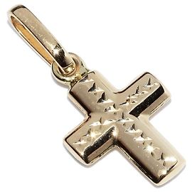 Autre Marque Pingente Cruz Au750 Dourado