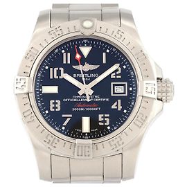 Breitling Avenger II Seawolf Stainless Steel Automatic Schwarz