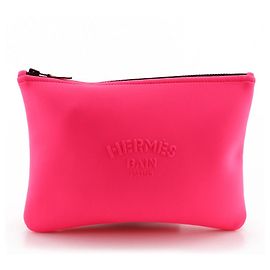 Hermès Neobain MM Polyurethan-Tasche Pink