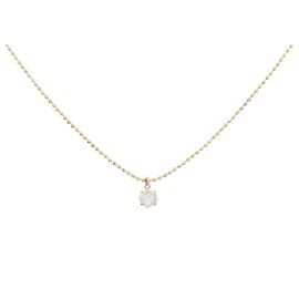 Autre Marque Collar de Diamantes Au750 Dorado