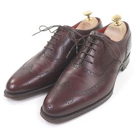 Autre Marque REGAL TOKYO Full Leather Brogue Derby Shoes Brown Dark red