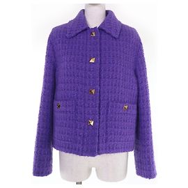Giacca in cotone Valentino Roman Stud Porpora