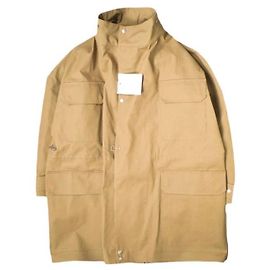Autre Marque Hed Mayner PARKA RAGLAN IMPERMEÁVEL Casaco em mistura de algodão Marrom Verde Camelo