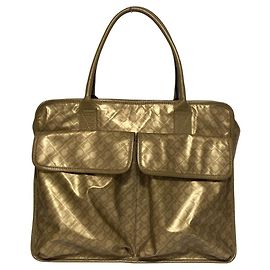 Autre Marque GHERARDINI SOFTY Double Pocket Tote Bag Golden