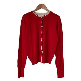 Autre Marque suadeo Color Block Knit Cardigan Red
