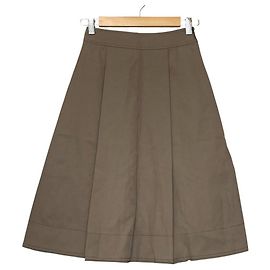 Saia evasê com pregas LANVIN COLLECTION Verde