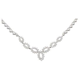 Autre Marque Collana di diamanti PT900 PT850 Argento