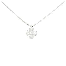 Autre Marque Platinum Diamond Necklace Silvery