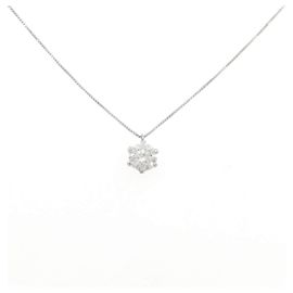 Autre Marque Collar de platino PT900 PT850 con diamantes Plata