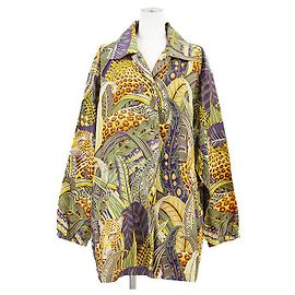Impermeable Salvatore Ferragamo Leopard Botanical 100% Polyester Multicolor