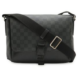 Louis Vuitton Messenger PM Damier Graphite Schultertasche Schwarz Grau
