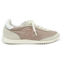 Céline Baskets Basses Celine Racer
Baskets en nylon et cuir de veau Marron Autre