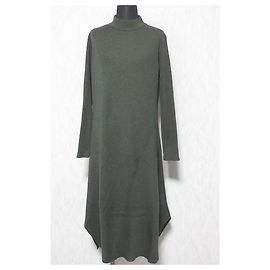 Autre Marque Robe en maille côtelée DES PRES Vert Kaki