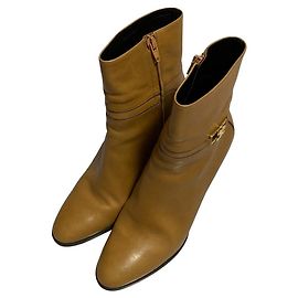 Céline Celine Claude Triomphe Lederstiefeletten Braun