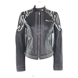 RED VALENTINO Lammfelljacke Schwarz