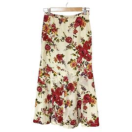 Autre Marque INGEBORG Maxirock mit Blumenprint Weiß