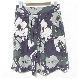 Falda de seda Max Mara Studio Púrpura