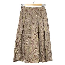 Autre Marque Saia Jacquard Strawberry Fields Bege