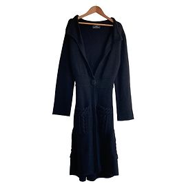 Autre Marque GRACE CONTINENTAL Long Knit Cardigan Negro