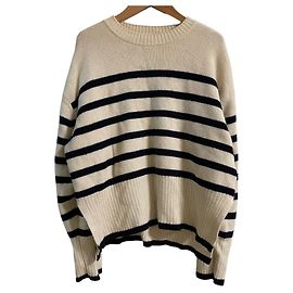 Autre Marque Arpege story Strickpullover aus Kaschmir-Mischung Beige Roh