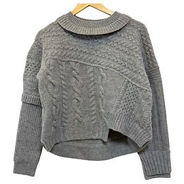 Autre Marque ENFOLD Strickpullover mit Zopfmuster Braun