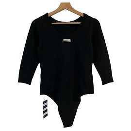 Autre Marque BORDERS at BALCONY Strick-Bodysuit Schwarz