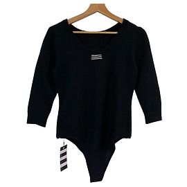 Autre Marque BORDERS at BALCONY Strick-Bodysuit Blau Marineblau