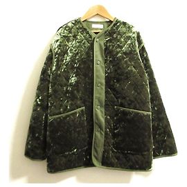 Autre Marque MACPHEE Polyester-Veloursjacke Grün