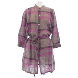 Autre Marque Pallas Palace Baumwollhemd Braun Pink